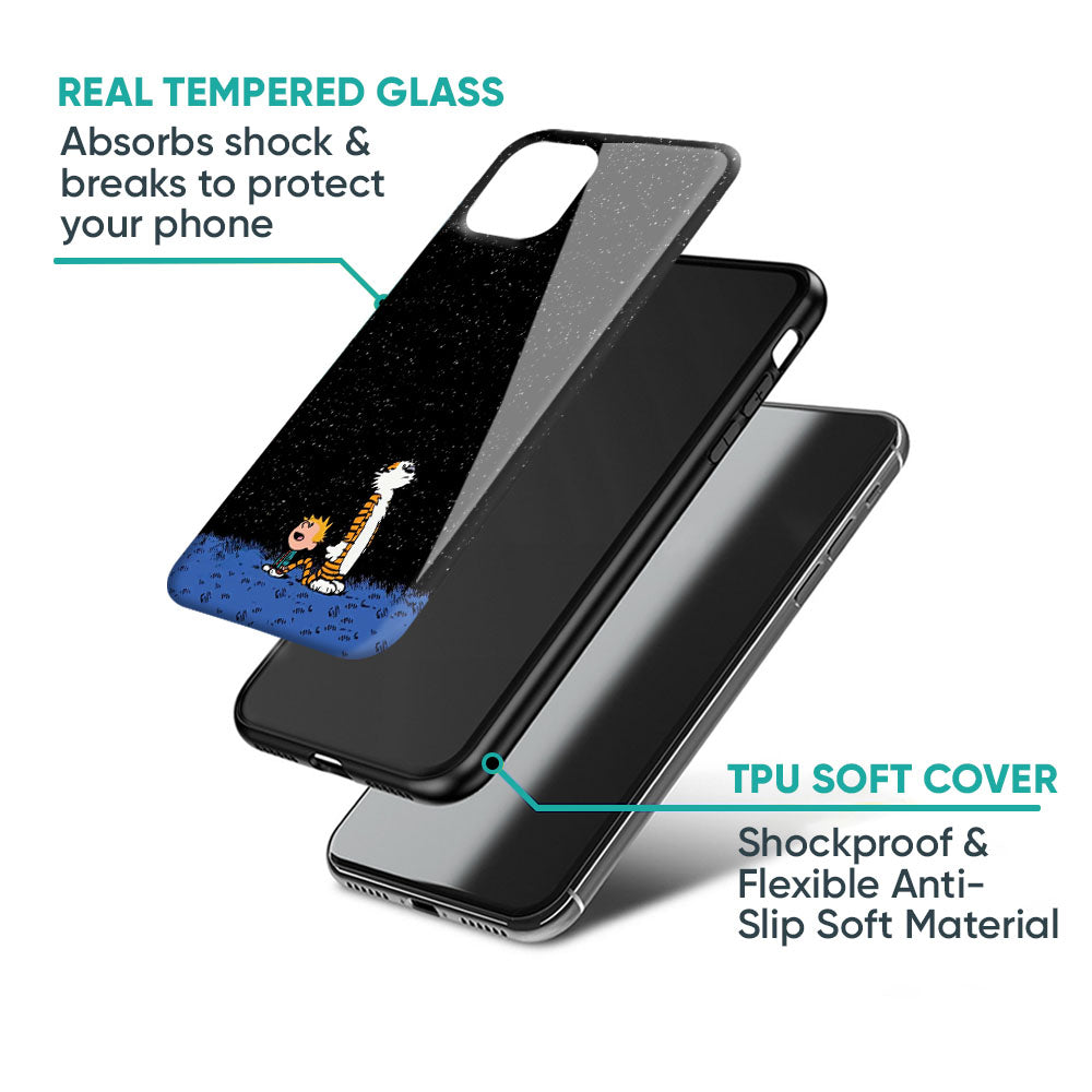Night Sky Star Glass Case for iPhone 17 Pro Max