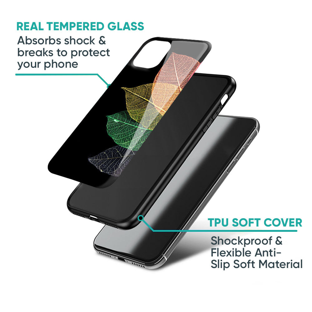 Colorful Leaves Glass Case for iPhone 17 Pro Max