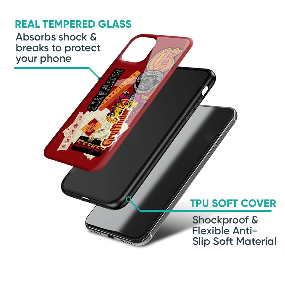 Gryffindor Glass Case for iPhone 17 Pro Max