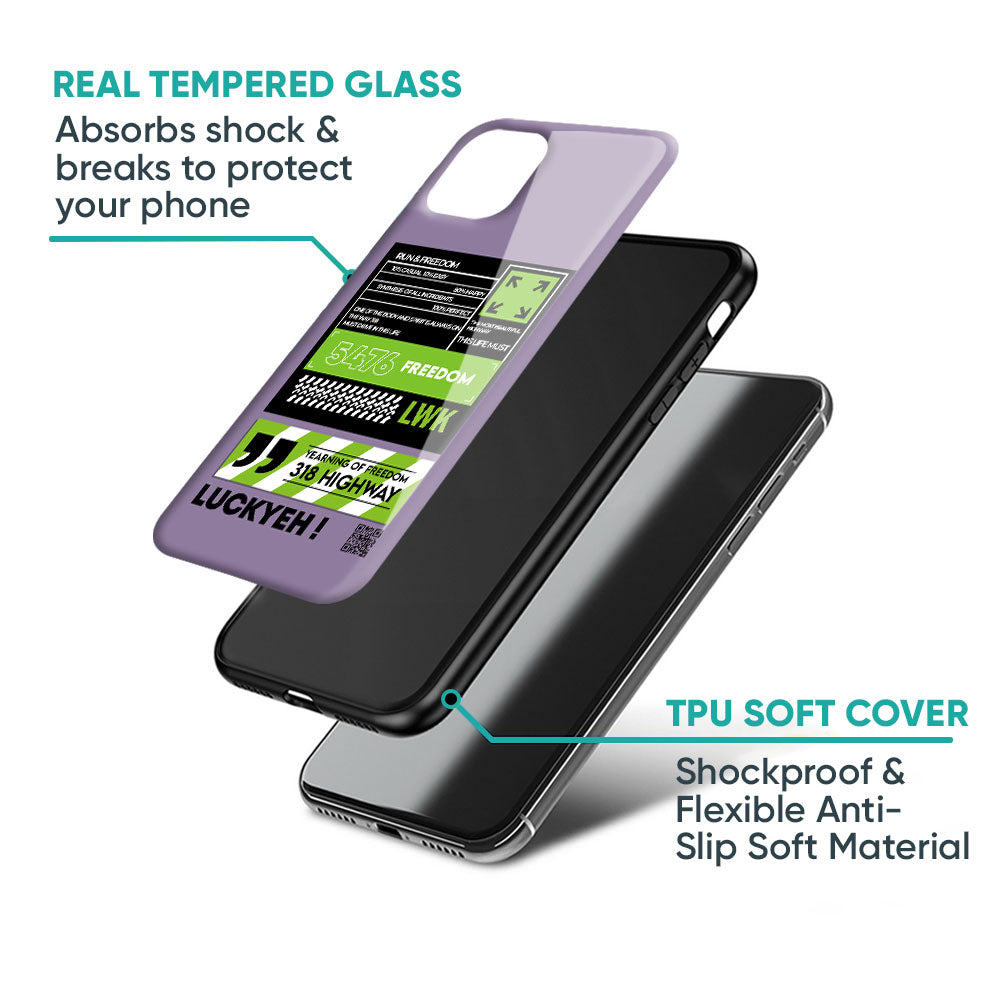 Run & Freedom Glass Case for iPhone 17 Pro Max