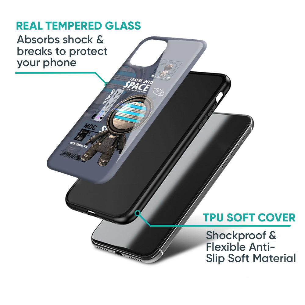 Space Travel Glass Case for iPhone 17 Pro Max