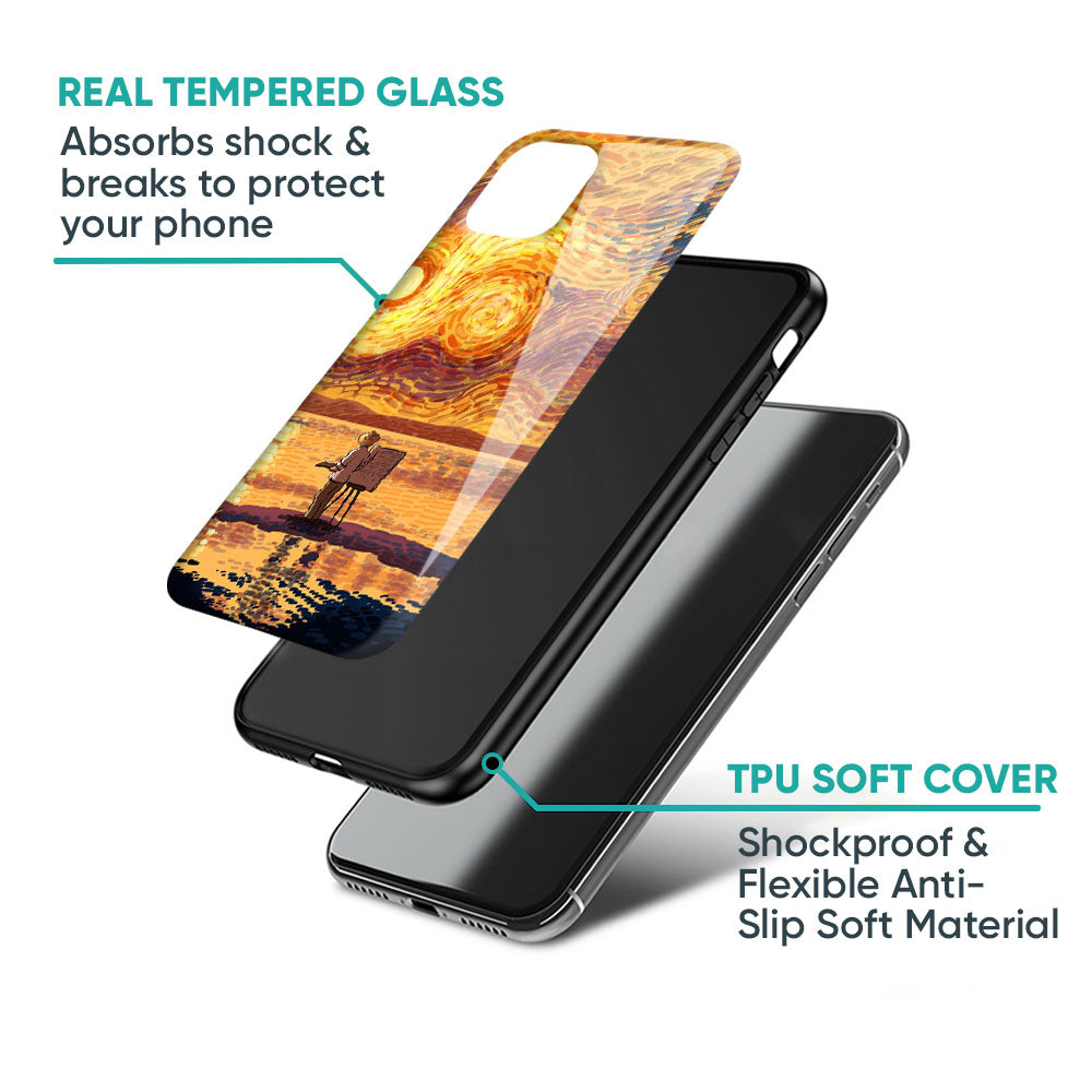 Sunset Vincent Glass Case for iPhone 17 Pro Max