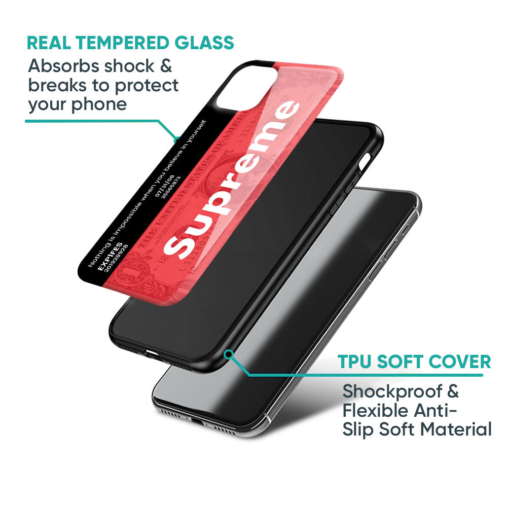 Supreme Ticket Glass Case for iPhone 17 Pro Max