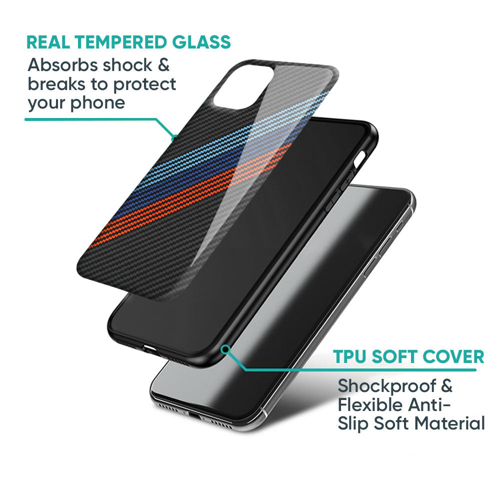 Carbon Inspired Glass Case for iPhone 17 Pro Max