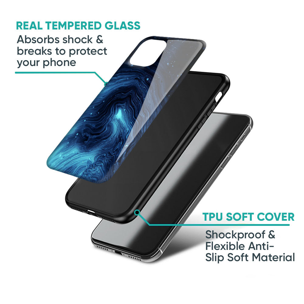 Dazzling Ocean Gradient Glass Case For iPhone 17 Pro Max
