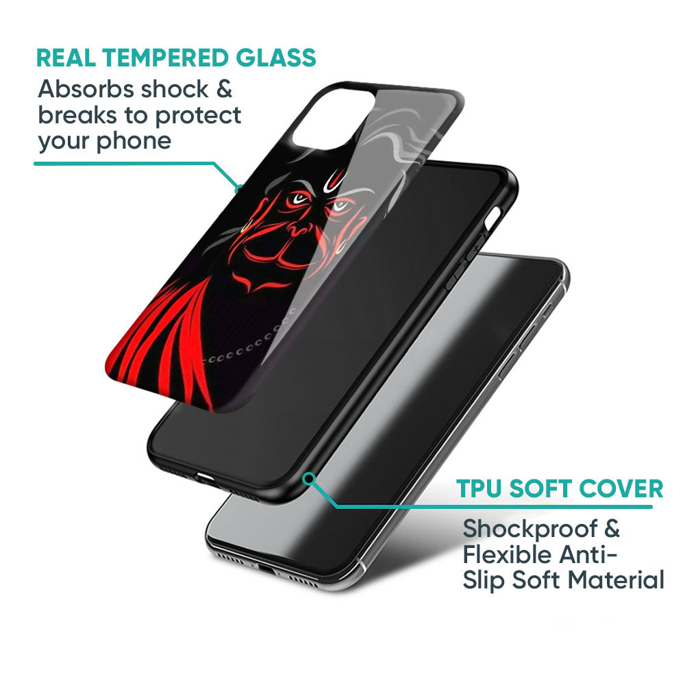 Lord Hanuman Glass Case For iPhone 17 Pro Max