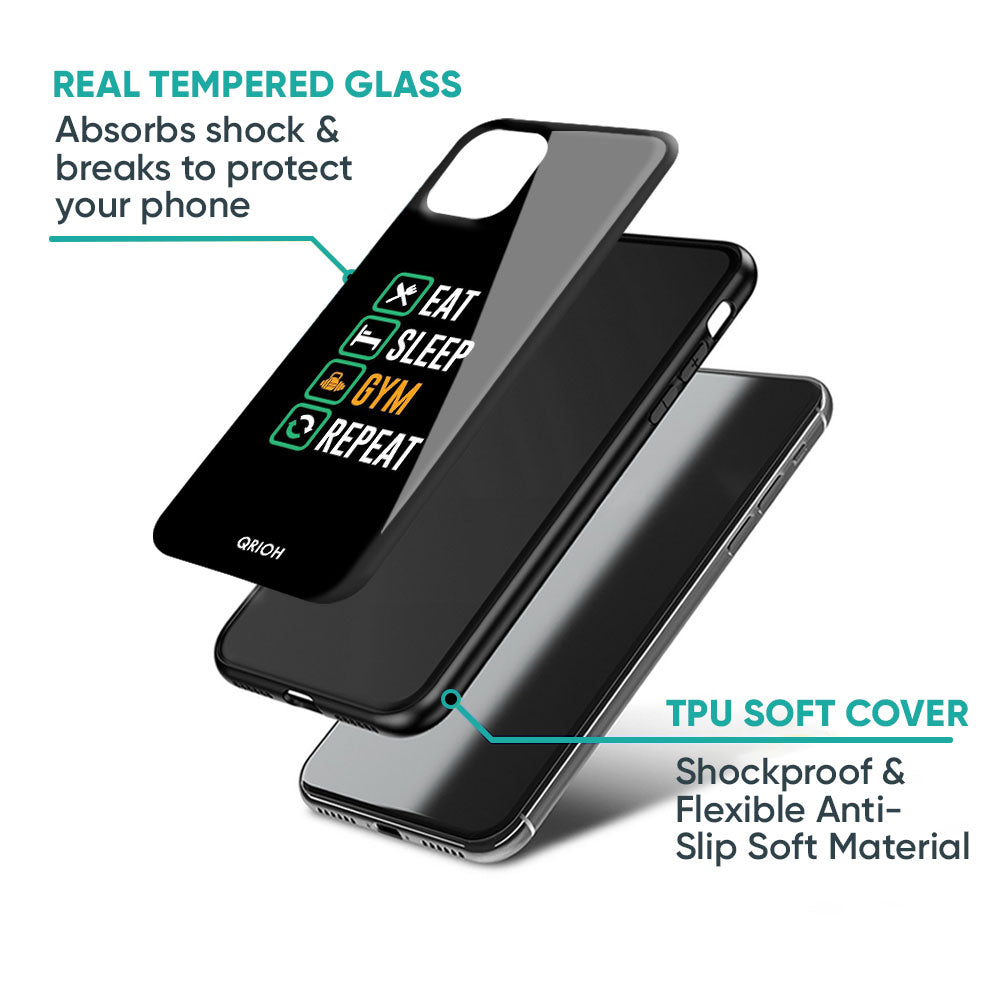 Daily Routine Glass Case for iPhone 17 Pro Max