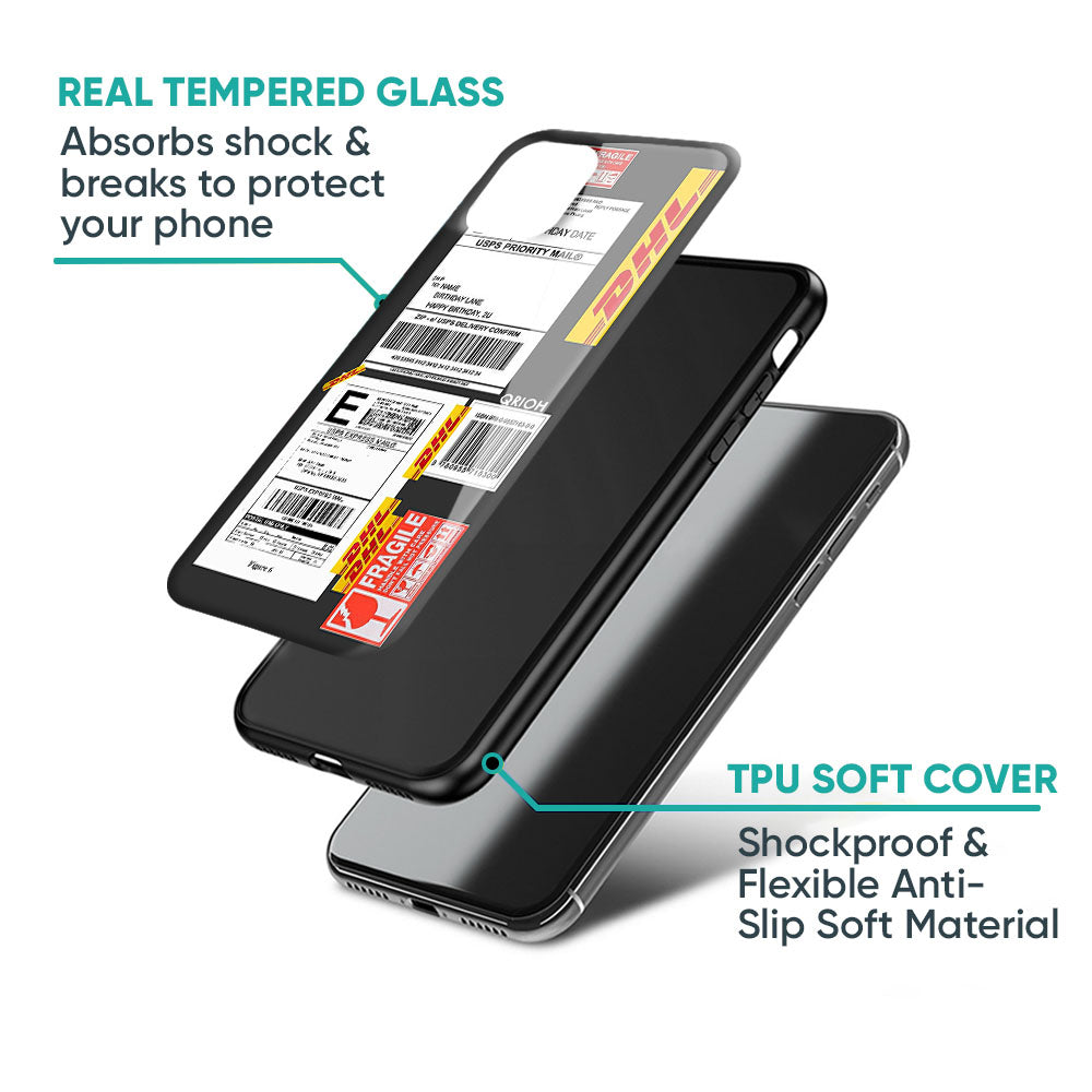 Cool Barcode Label Glass Case For iPhone 17 Pro Max