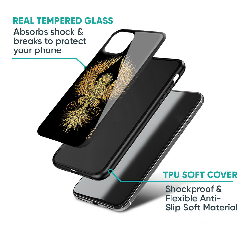 Mythical Phoenix Art Glass Case for iPhone 17 Pro Max