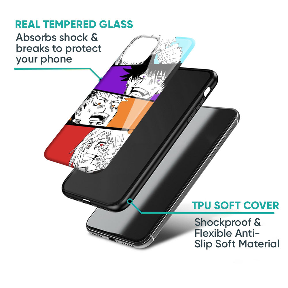 Anime Sketch Glass Case for iPhone 17 Pro Max
