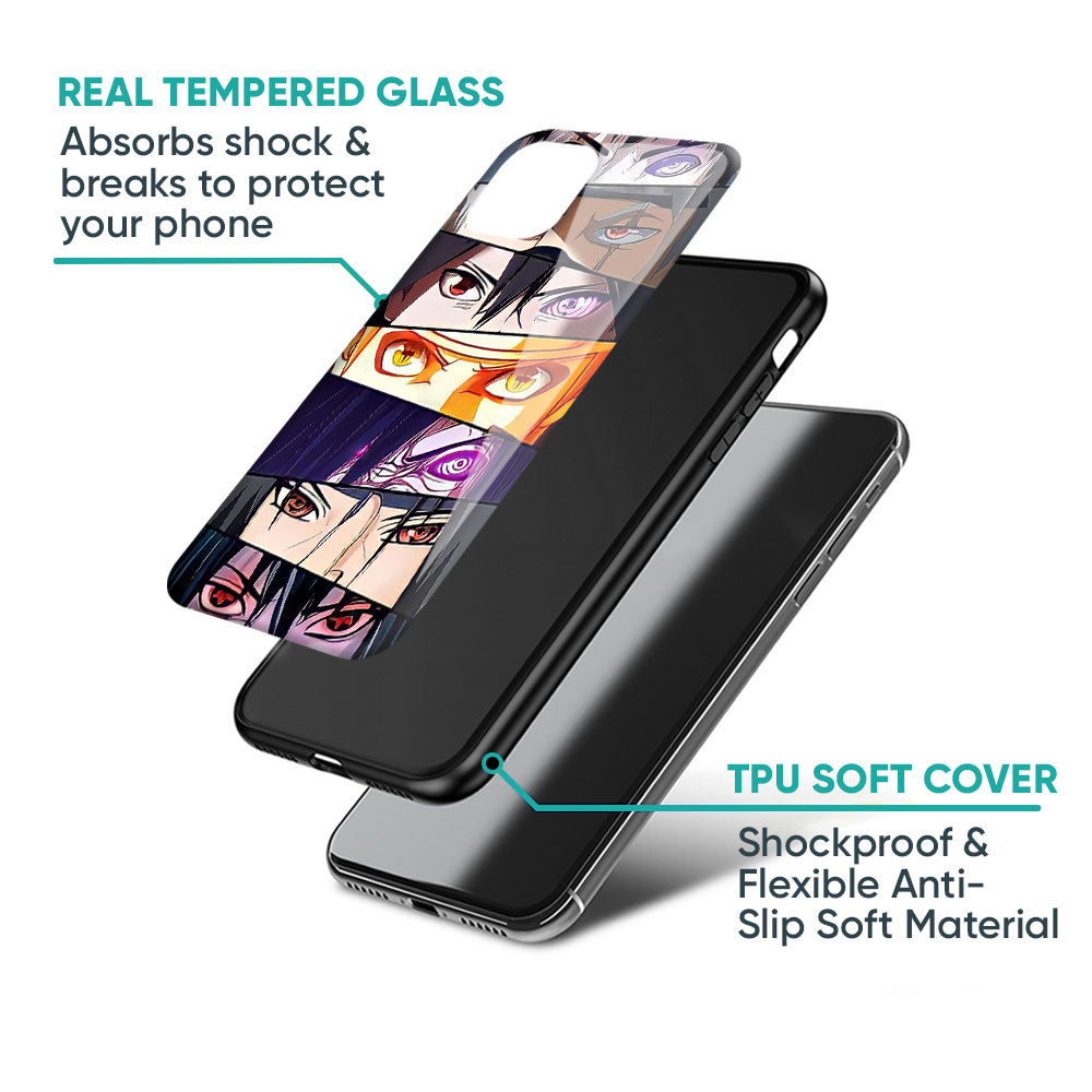 Anime Eyes Glass Case for iPhone 17 Pro Max