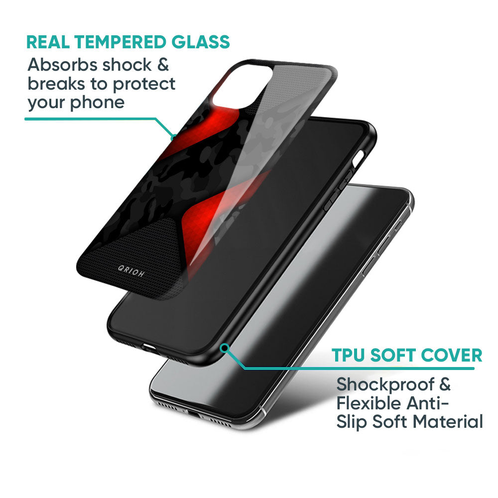 Modern Camo Abstract Glass Case for iPhone 17 Pro Max
