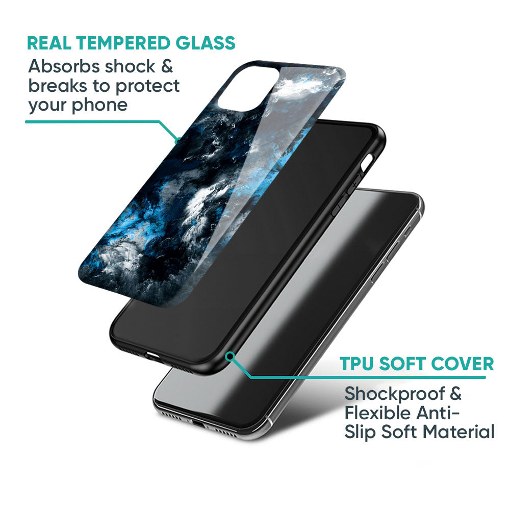 Cloudy Dust Glass Case for iPhone 17 Pro Max