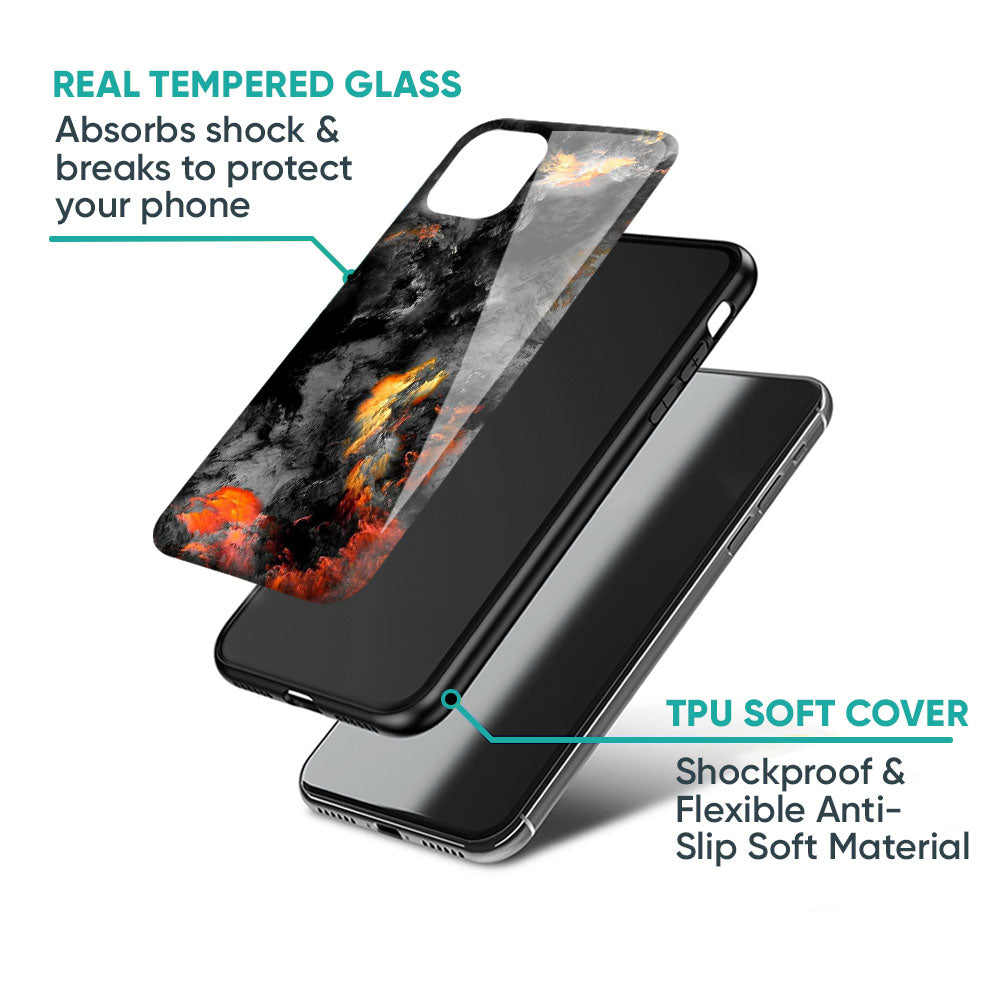 Lava Explode Glass Case for iPhone 17 Pro Max