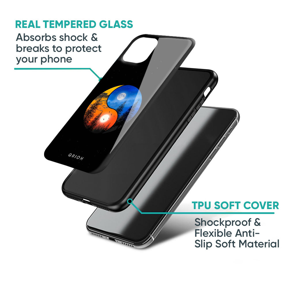 Yin Yang Balance Glass Case for iPhone 17 Pro Max