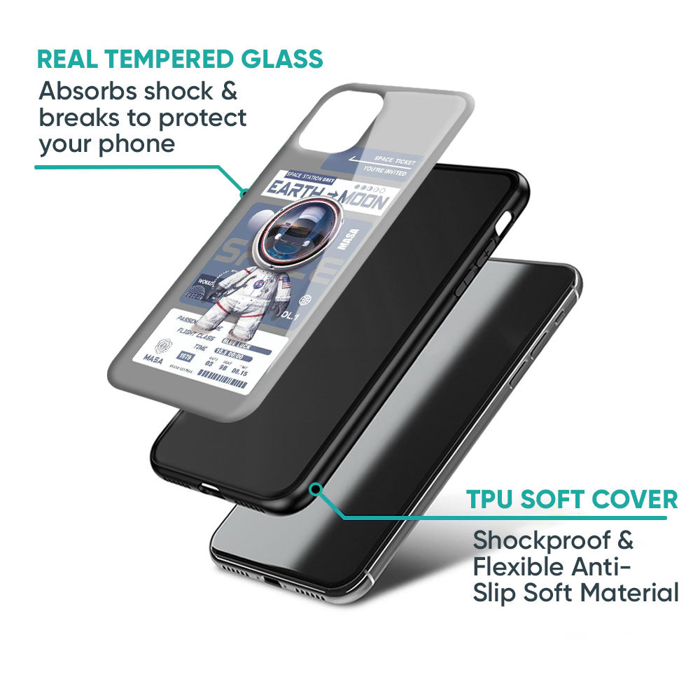 Space Flight Pass Glass Case for iPhone 17 Pro Max