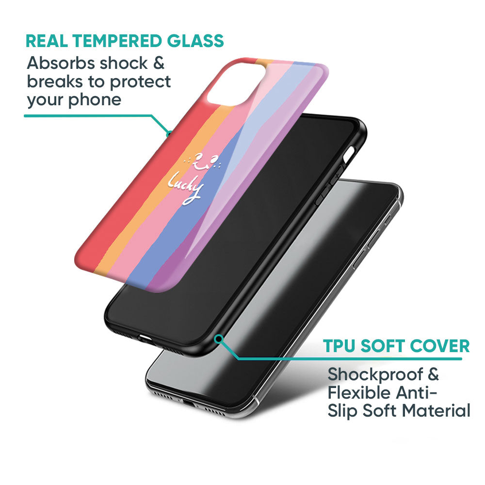 Lucky Abstract Glass Case for iPhone 17 Pro Max