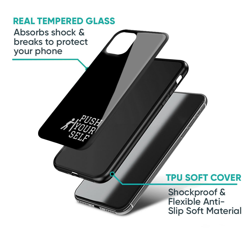 Push Your Self Glass Case for iPhone 17 Pro Max