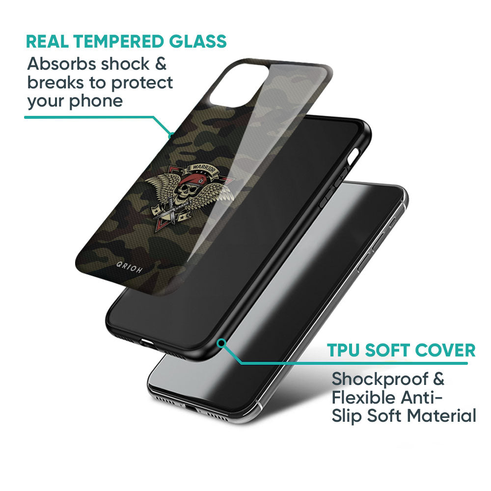 Army Warrior Glass Case for iPhone 17 Pro Max