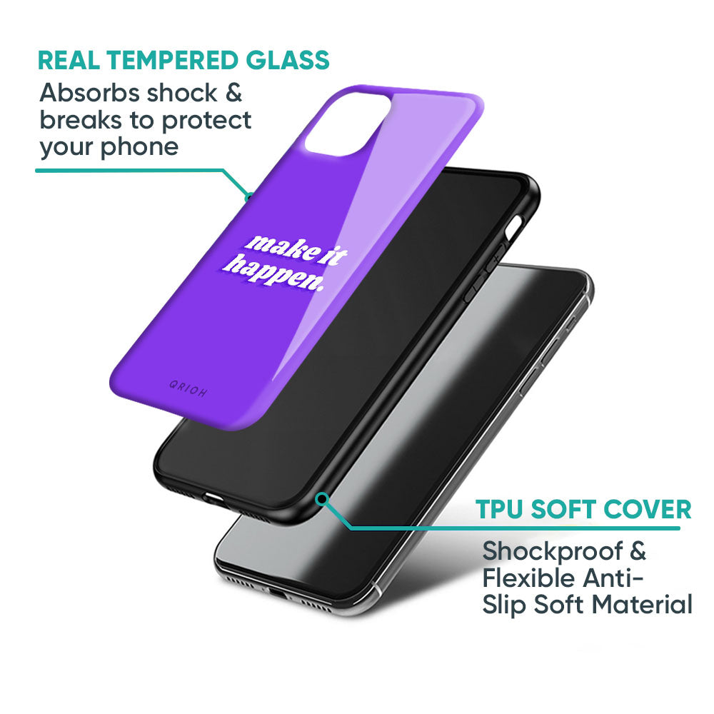 Make it Happen Glass Case for iPhone 17 Pro Max