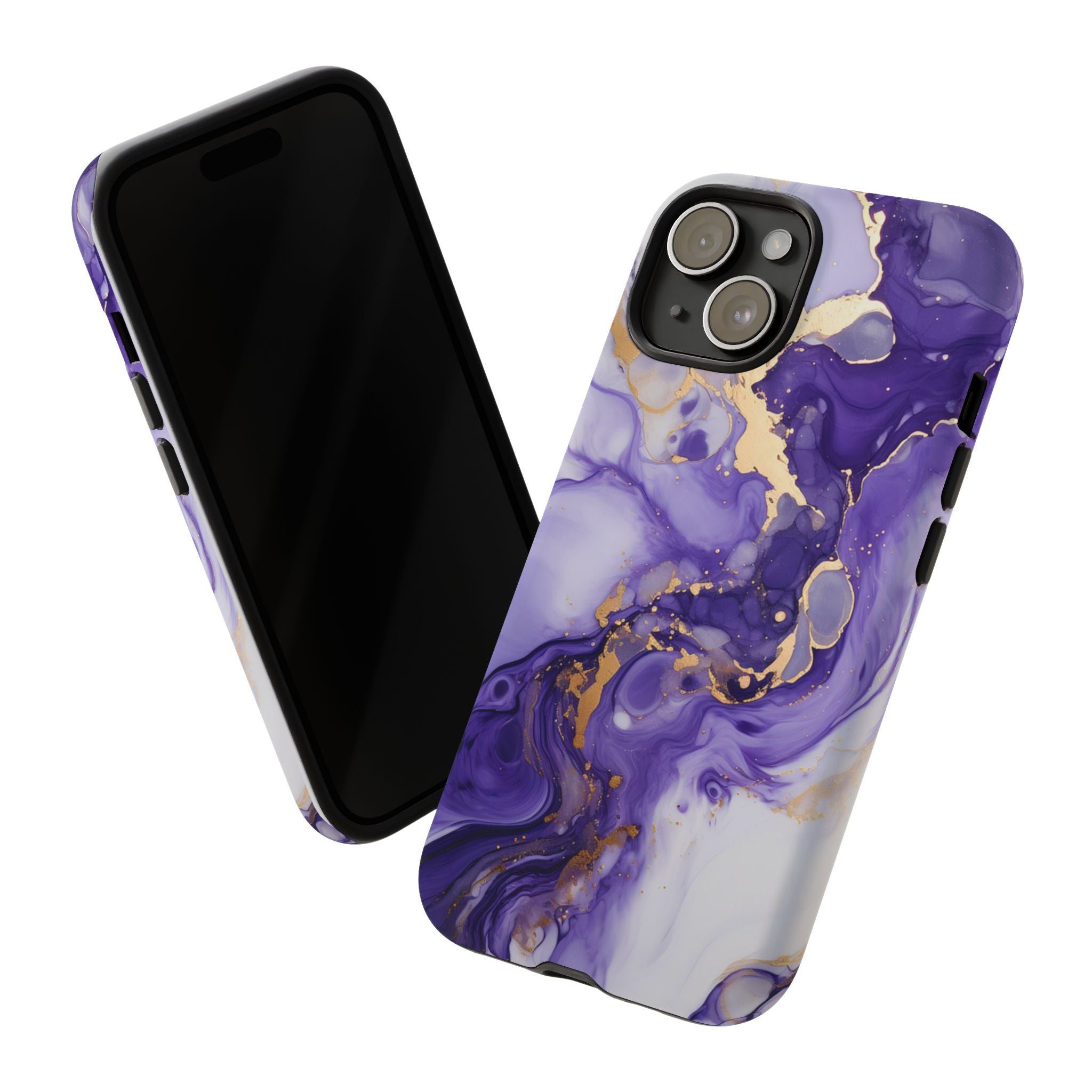 Violet Flow Premium Tough Shining Phone Case (Double Layer) Available For All iPhone Models