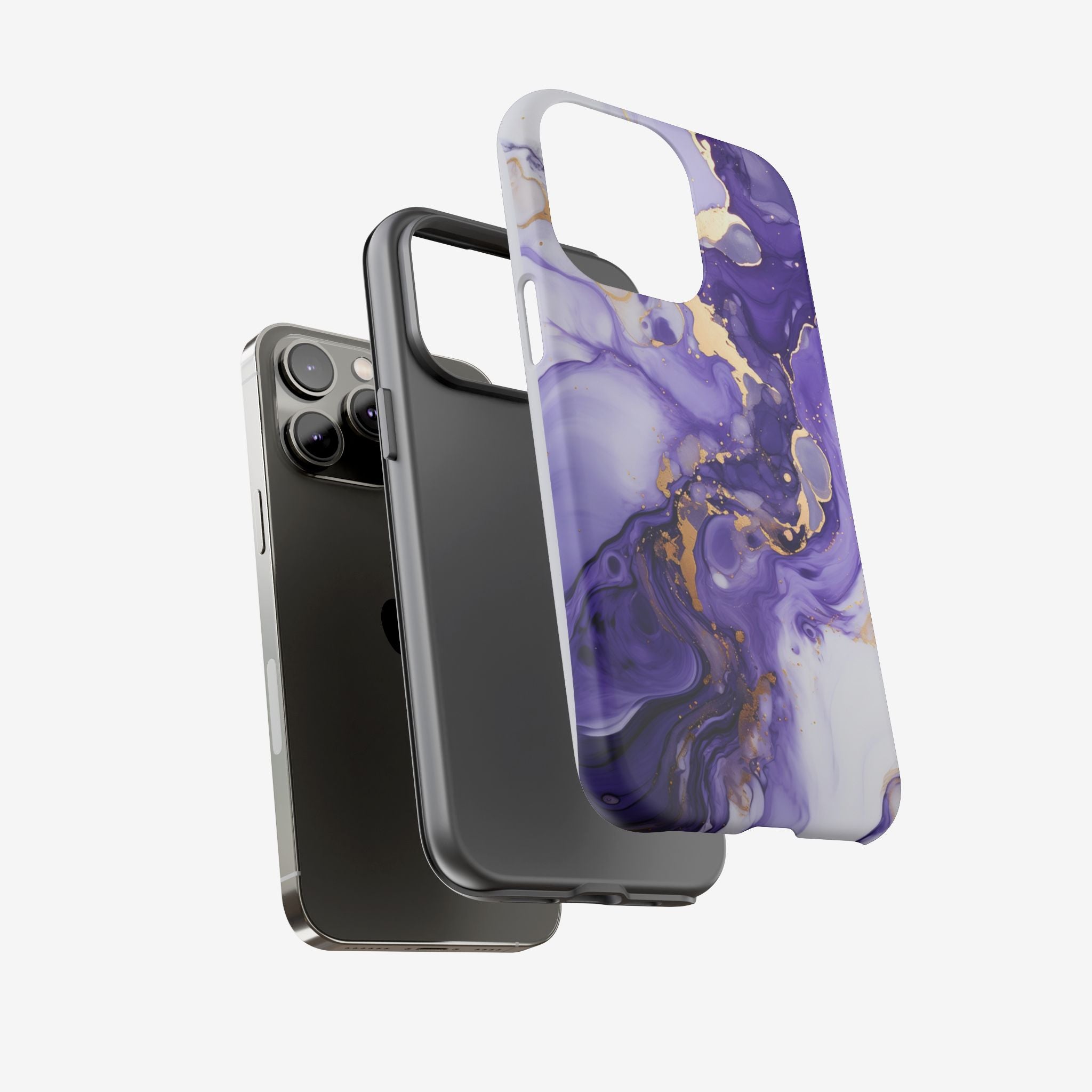 Violet Flow Premium Tough Shining Phone Case (Double Layer) Available For All iPhone Models