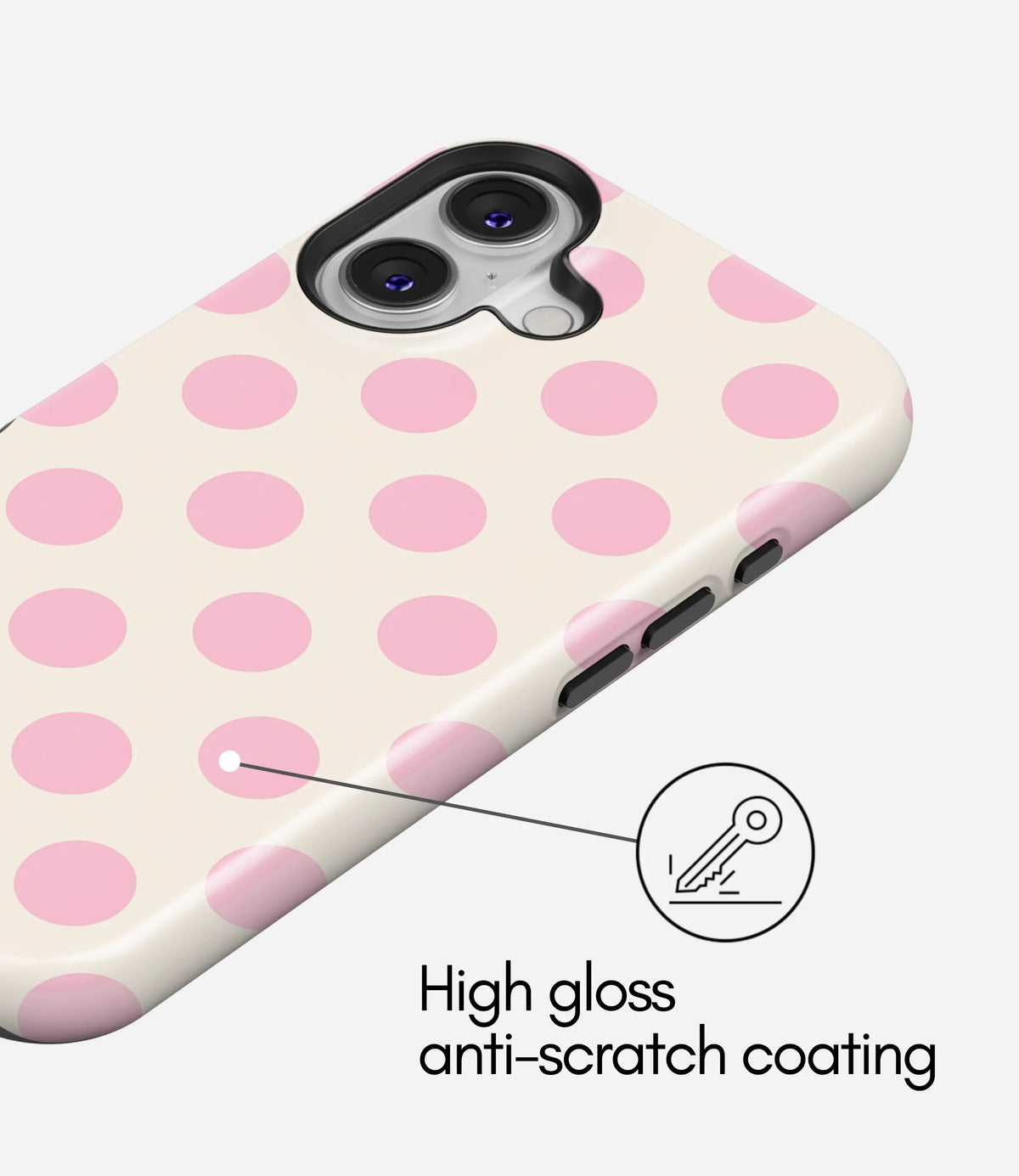 Blushberry Cream Premium Tough Shining Phone Case (Double Layer) Available For All iPhone Models