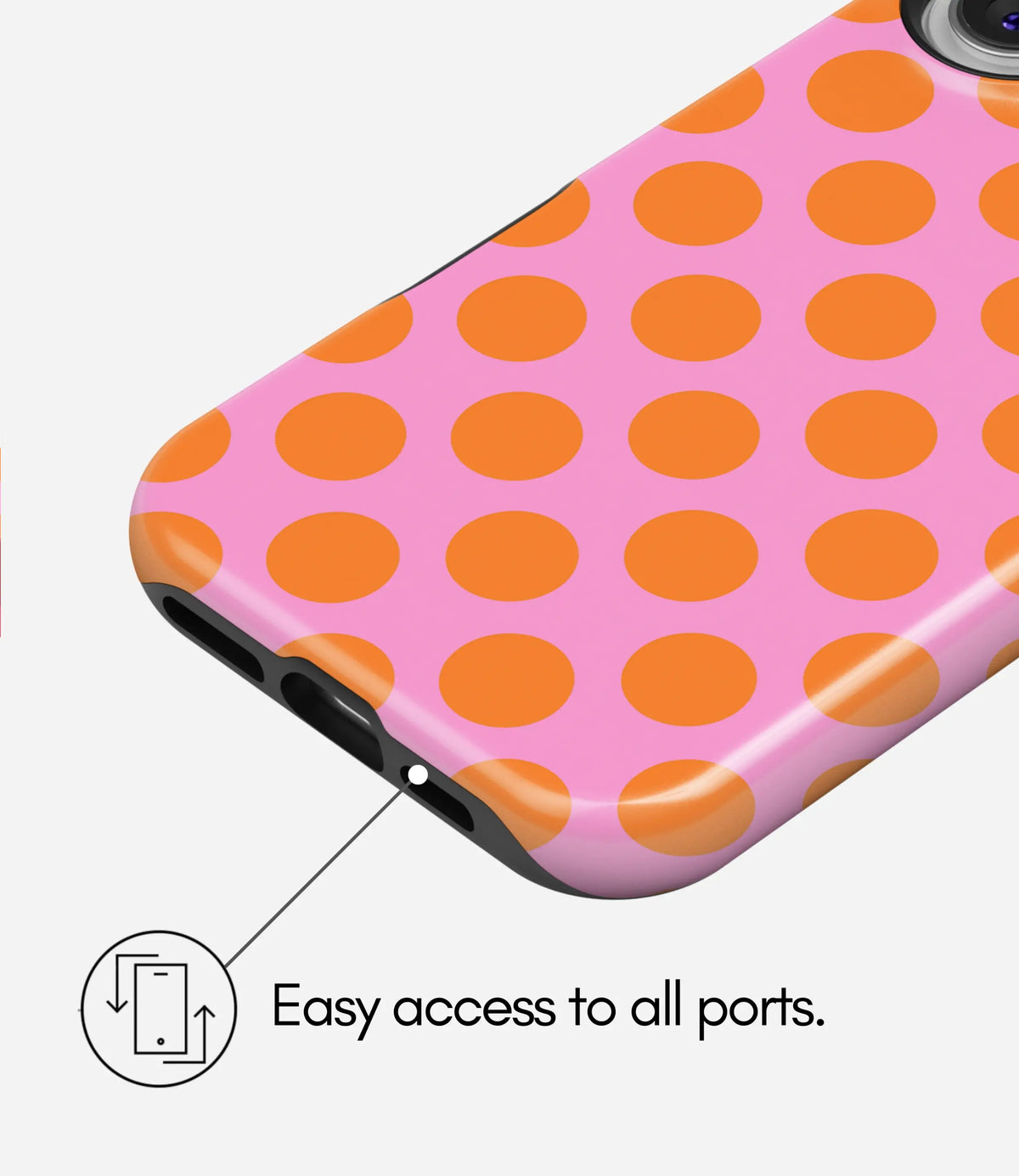 Peach Fizz Premium Tough Shining Phone Case (Double Layer) Available For All iPhone Models