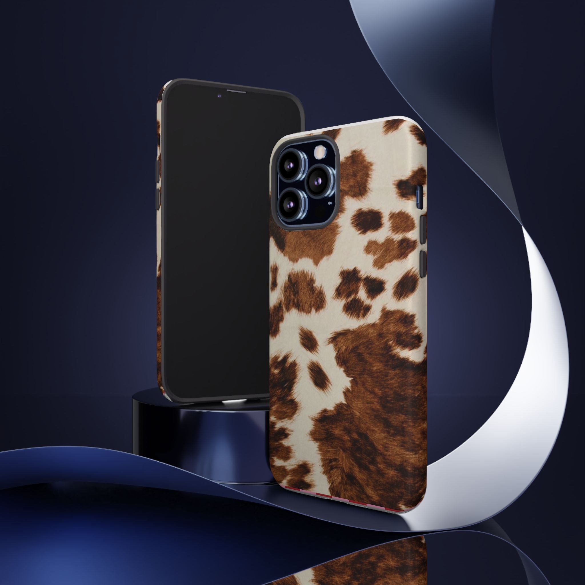 Cow Print Tough Case  Available For All iPhone Models