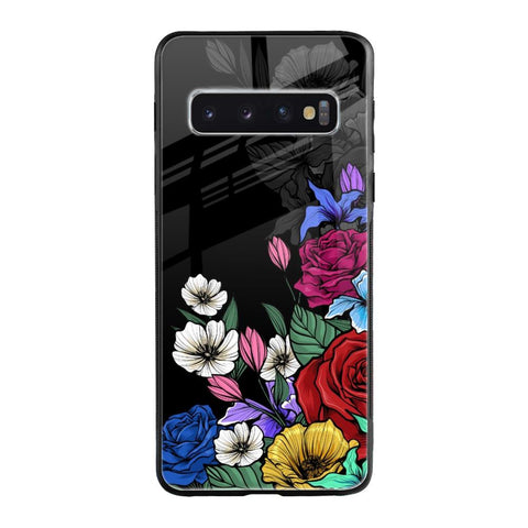 Rose Flower Bunch Art Glossy Case for Samsung Galaxy S10