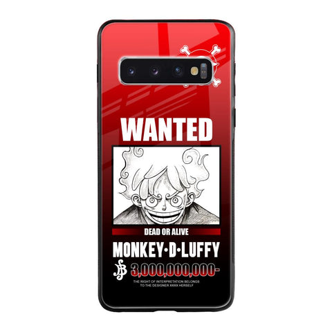 Luffy Wanted Glossy Case for Samsung Galaxy S10