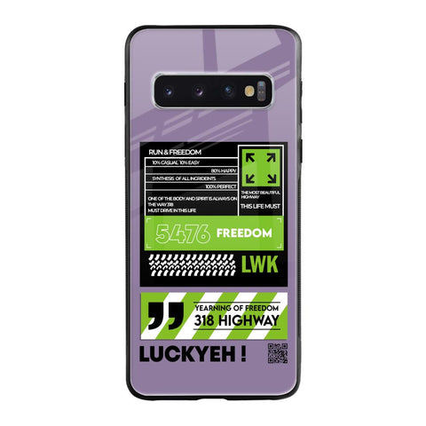 Run & Freedom Glossy Case for Samsung Galaxy S10