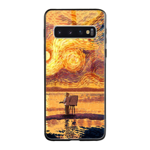 Sunset Vincent Glossy Case for Samsung Galaxy S10