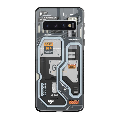 Retro Futuristic Glossy Case for Samsung Galaxy S10