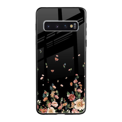 Floating Floral Print Glossy Case for Samsung Galaxy S10