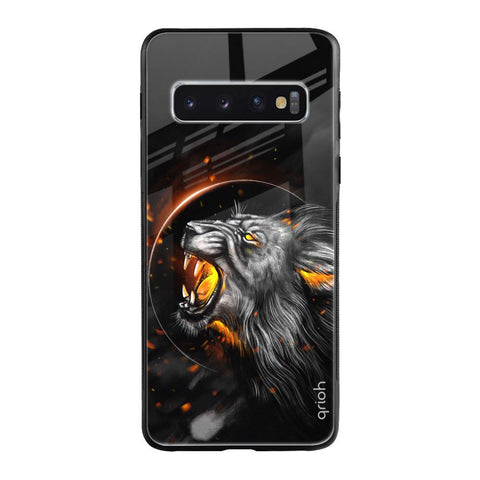Aggressive Lion Glossy Case for Samsung Galaxy S10