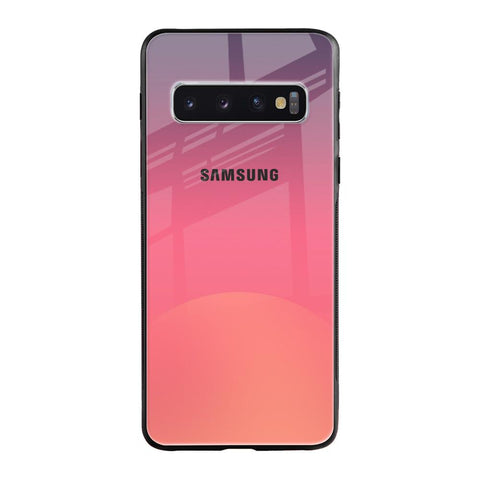 Sunset Orange Glossy Case for Samsung Galaxy S10