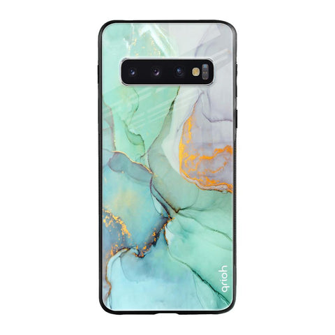 Green Marble Glossy case for Samsung Galaxy S10