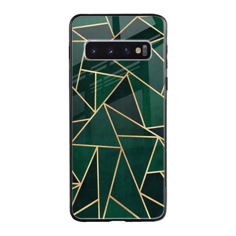 Abstract Green Glossy Case For Samsung Galaxy S10