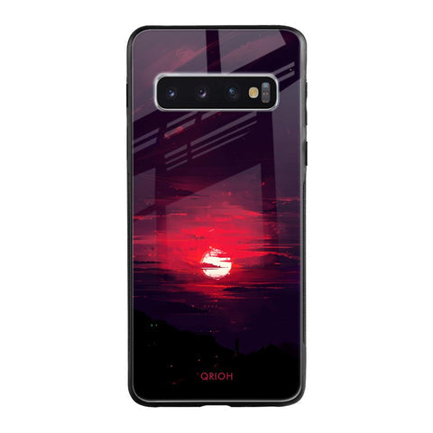 Morning Red Sky Glossy Case For Samsung Galaxy S10