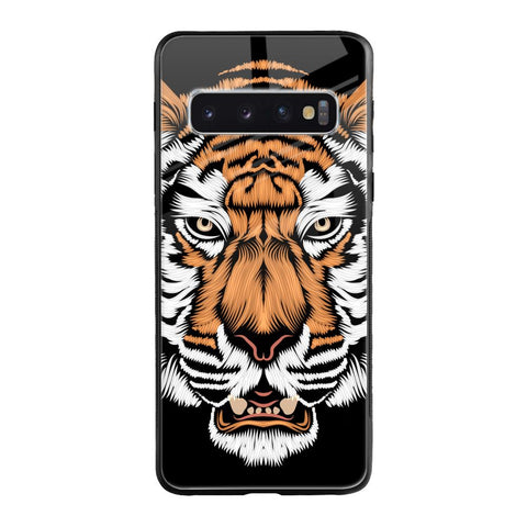 Angry Tiger Glossy Case For Samsung Galaxy S10