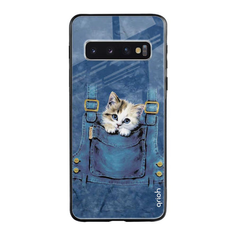 Kitty In Pocket Glossy Case For Samsung Galaxy S10
