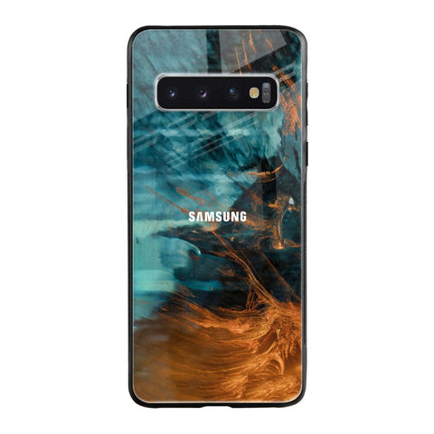 Golden Splash Glossy Case for Samsung Galaxy S10
