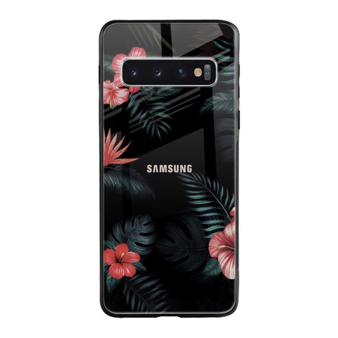Tropical Art Flower Glossy Case for Samsung Galaxy S10