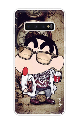 Nerdy Shinchan Soft Cover for Samsung Galaxy S10