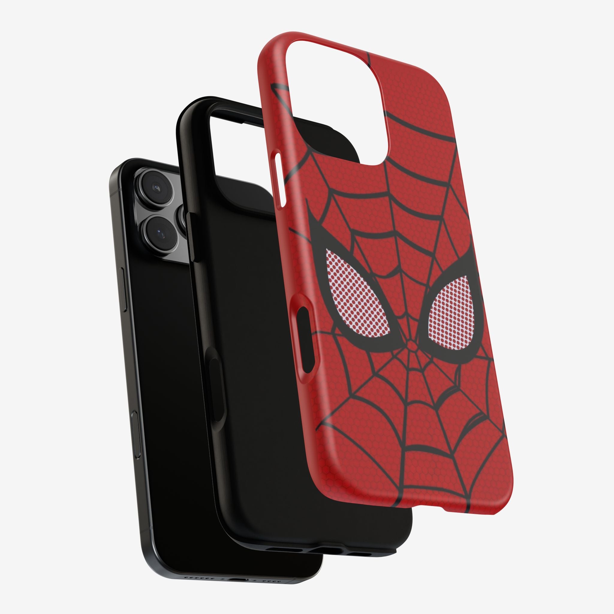 Scarlet Grid Mask Premium Tough Shining Phone Case (Double Layer) Available For All iPhone Models