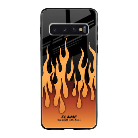 Fire Flame Glossy Case for Samsung Galaxy S10 Plus