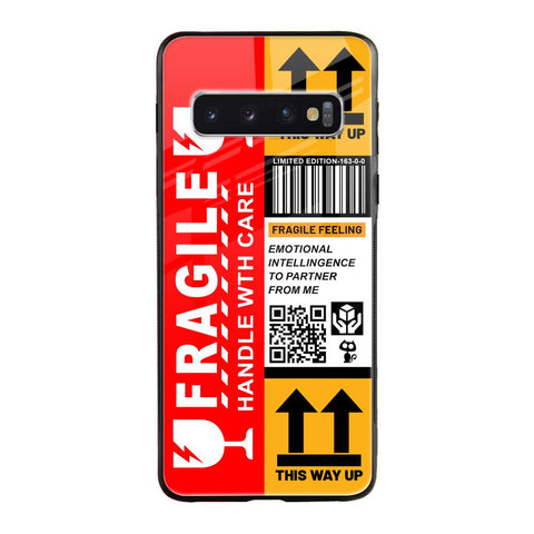 Handle With Care Glossy Case for Samsung Galaxy S10 Plus