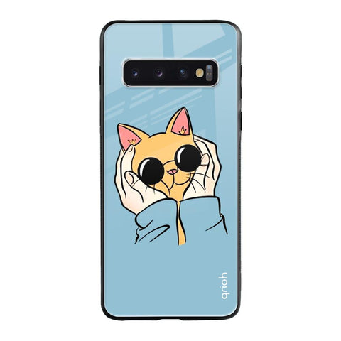 Adorable Cute Kitty Glossy Case For Samsung Galaxy S10 Plus