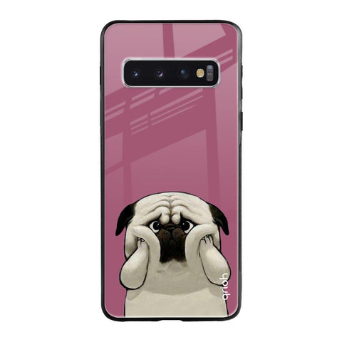 Funny Pug Face Glossy Case For Samsung Galaxy S10 Plus